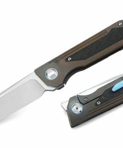 Bestech Knives BT1803D SHINKANZEN, 3.54" S35VN Plain Blade, Bronze Titanium Handle w/Carbon Fiber Inlay 5 Bestech Knives BT1803D SHINKANZEN, 3.54" S35VN Plain Blade, Bronze Titanium Handle w/Carbon Fiber Inlay -Buck Knives Sales btkt1803d 2 60769.1566586045