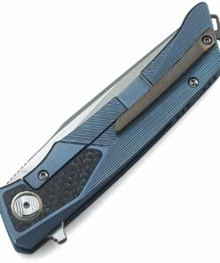 Bestech Knives BTKT1804C Sky Hawk Frame Lock, 3.50" CPM-S35VN Bead Blast Blade, Blue Titanium Handle -Buck Knives Sales btkt1804c.1 93978.1566586049