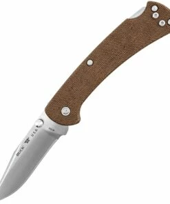 Buck Knives BUCK 112 SLIM PRO LOCKBACK, 3" SATIN S30V SS BLADE, BROWN MICARTA HANDLE