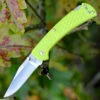 Buck Knives Buck 112 Slim Ranger Select Lock Back, 2.88" 420HC Plain Blade, Green Handle