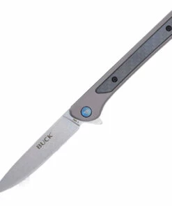 Buck Knives Buck 0264 Cavalier - Gray Aluminum and Carbon Fiber (3.6" 7Cr17 SW)
