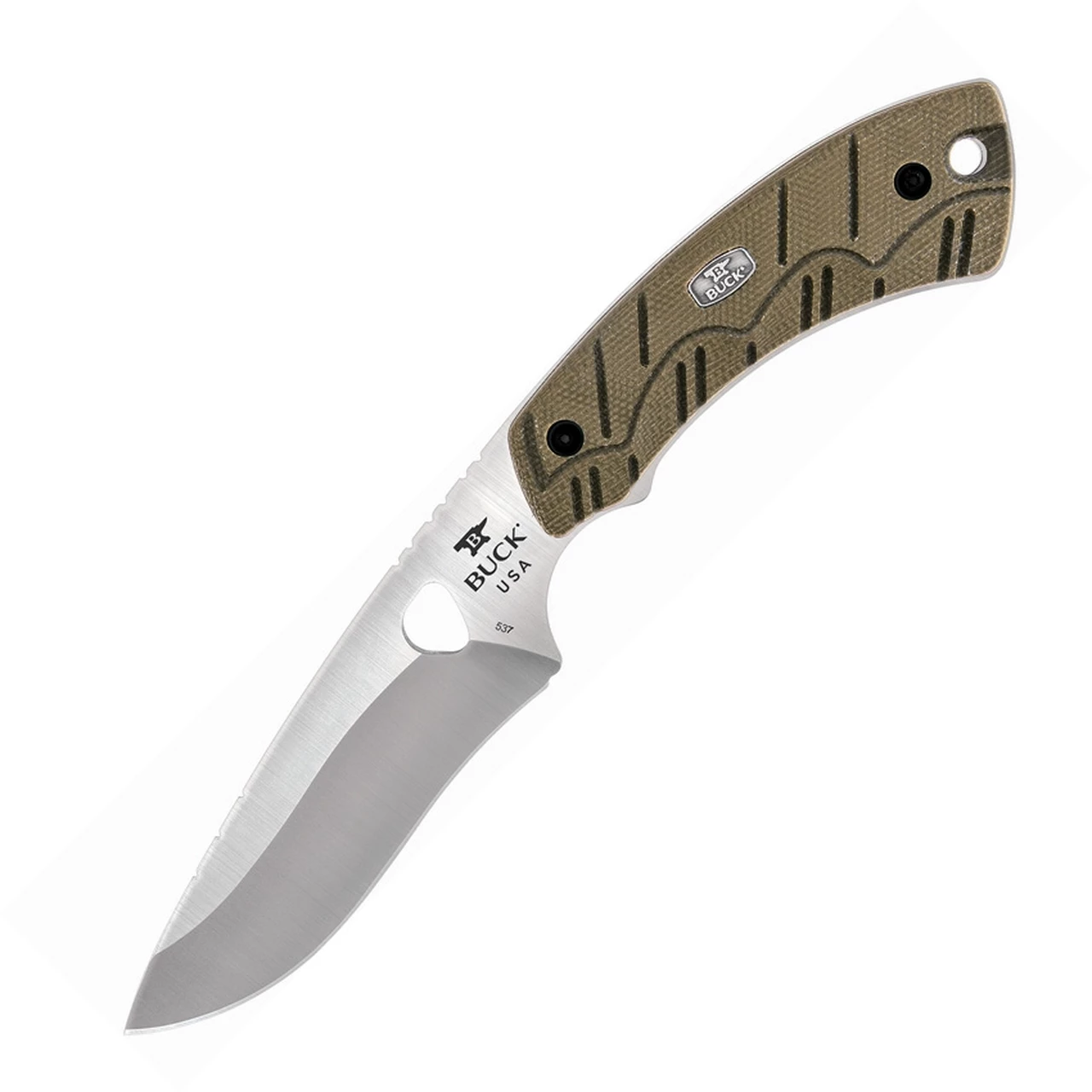 Buck Knives Buck 537ODS Open Season Skinner, 4.5" S35VN Plain Blade, OD Green Micarta Handle 1 Buck Knives Buck 537ODS Open Season Skinner, 4.5" S35VN Plain Blade, OD Green Micarta Handle