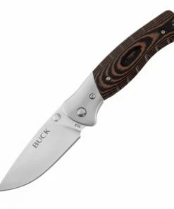 Buck Knives Buck 835BRS Small Selkirk, 3.25" 420HC Plain Blade, Brown/Black Micarta Handle