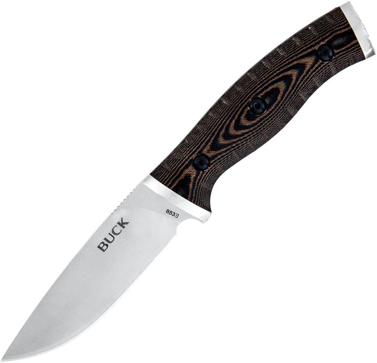 Buck Knives Buck 853BRS Small Selkirk, 4" 420HC Plain Blade, Black/Brown Micarta Handle 1 Buck Knives Buck 853BRS Small Selkirk, 4" 420HC Plain Blade, Black/Brown Micarta Handle