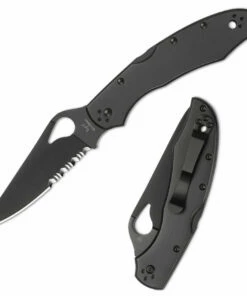 Byrd Knives Byrd Cara Cara 2 Black Blade BY03BKPS2, 3.75" 8Cr13MoV Combo Edge