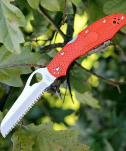 Byrd Knives BYRD 17SOR2 Cara Cara 2 Rescue, 3.8" 8Cr13MoV Serrated Blade, Orange FRN Handle