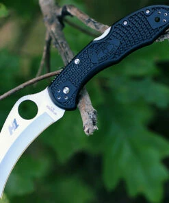 Spyderco Knives Spyderco Tasman Salt 2 FRN Black C106PBK2, 2.80 " H-1 Plain Blade