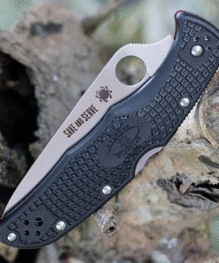 Spyderco Knives Spyderco Endura 4 Thin Red Line - Black FRN (3.80" VG-10 Combo) C10FPSBKRD -Buck Knives Sales c10fpsbkrd.3 76929.1628787424