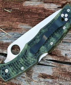 Spyderco Knives Spyderco C10ZFPGR Zome Endura 4, 3.75" Flat Ground Blade, Zome Green FRN Handle -Buck Knives Sales c10zfpgr.3 29470.1566585922