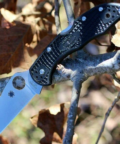 Spyderco Knives Spyderco C11FPWCBK Delica 4 Wharncliffe, 2.87" VG-10 Plain Blade, FRN Handle