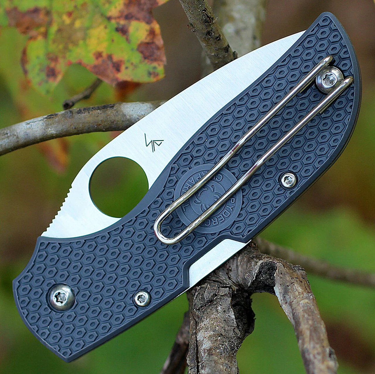 Spyderco Knives Spyderco Chaparral Lightweight C152PGY, 2.8 in CTS XHP Plain Blade, Gray FRN Handle 3 Spyderco Knives Spyderco Chaparral Lightweight C152PGY, 2.8 in CTS XHP Plain Blade, Gray FRN Handle - Image 3