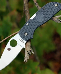 Spyderco Knives Spyderco Chaparral Lightweight C152PGY, 2.8 in CTS XHP Plain Blade, Gray FRN Handle