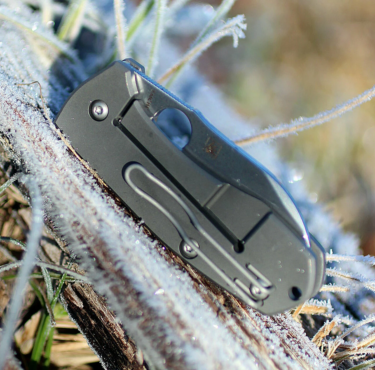 Spyderco Knives Spyderco C158TIP2 Techno 2, CTS-XHP Plain Blade, Titanium Handle 4 Spyderco Knives Spyderco C158TIP2 Techno 2, CTS-XHP Plain Blade, Titanium Handle - Image 4