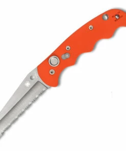Spyderco Knives Spyderco Autonomy Automatic Orange G-10 (3.7" H-1 Serr) C165GSOR