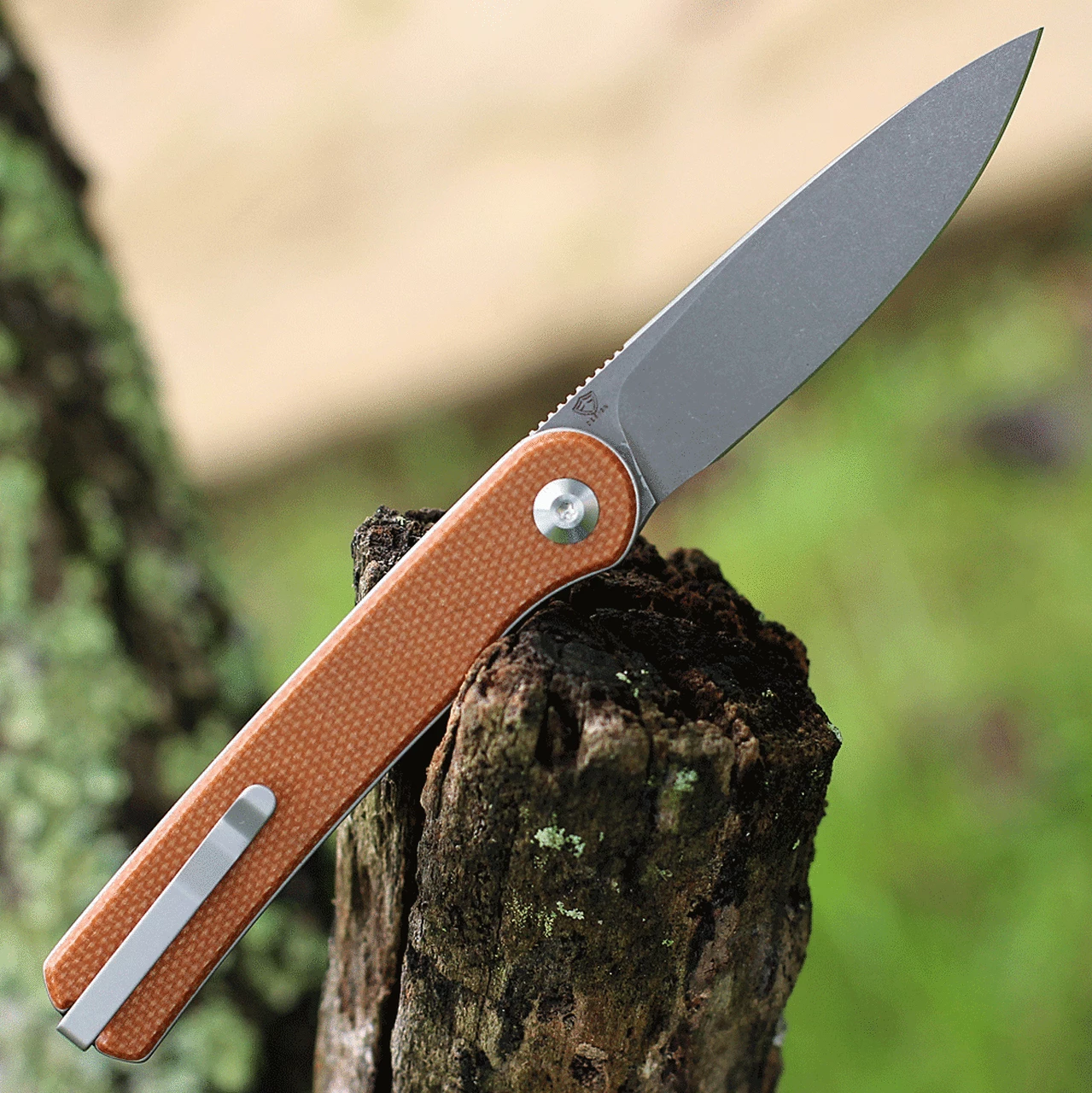 CIVIVI Knives CIVIVI Stylum - Brown Micarta (2.96" 10Cr15CoMoV Gray SW) - C20010B-A 2 CIVIVI Knives CIVIVI Stylum - Brown Micarta (2.96" 10Cr15CoMoV Gray SW) - C20010B-A - Image 2