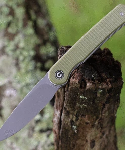 CIVIVI Knives CIVIVI Stylum - Olive Micarta (2.96" 10Cr15CoMoV Gray SW) - C20010B-B