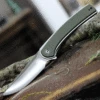 CIVIVI Knives CIVIVI Asticus C2002A, 3.80" D2 Satin Drop Point Plain Blade, OD Green G-10 Handles