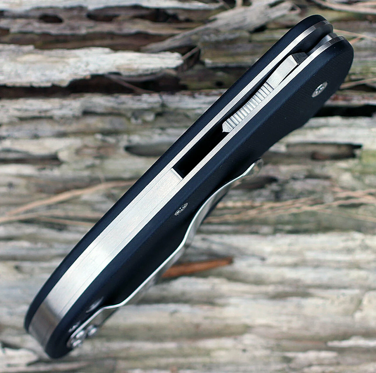 Spyderco Knives Spyderco Efficient G-10 Black C216GP, 2.98" 8Cr13MoV Plain Blade 6 Spyderco Knives Spyderco Efficient G-10 Black C216GP, 2.98" 8Cr13MoV Plain Blade - Image 6