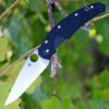 Spyderco Knives Spyderco Opus G-10 Black C218GP, 3.75 in CPM S30V Plain Blade
