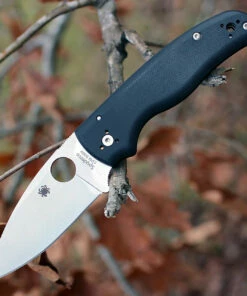 Spyderco Knives Spyderco Shaman G-10 Scales C229GP, 3.58" CPM S30V Plain Blade