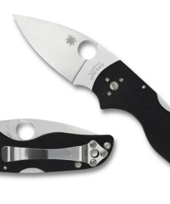 Spyderco Knives Spyderco C230MBGP Lil' Native, 2.5" CPM S30V Plain Blade, Black G-10 Handle