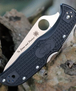 Spyderco Knives Spyderco Endela Thin Blue Line - Black FRN (3.41" VG-10 Combo) C243FPSBKBL 6 Spyderco Knives Spyderco Endela Thin Blue Line - Black FRN (3.41" VG-10 Combo) C243FPSBKBL -Buck Knives Sales c243fpsbkbl.3 34050.1628802051