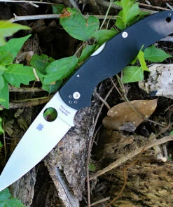 Spyderco Knives Spyderco Native Chief C244GP, 4.08" Cpm S30V Plain Blade, Black G-10 Handle
