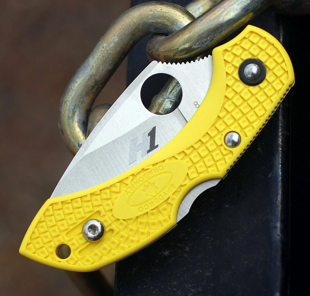 Spyderco Knives Spyderco C28PYL2 Dragonfly 2 Salt, 1.875" H-1 Plain Blade, FRN Handle 3 Spyderco Knives Spyderco C28PYL2 Dragonfly 2 Salt, 1.875" H-1 Plain Blade, FRN Handle - Image 3