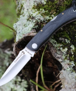 Castillo Knives Torre Lockback Folding, C3MBM 3" Sandvik 14C28N Blade, Midnight Black Micarta Handles