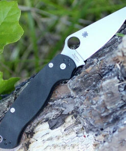 Spyderco Knives Spyderco C81GPLE2 Para Military 2 Left Handed, CPM S30V Plain Blade, G-10 Handle