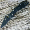 Spyderco Knives Spyderco Salt 2 All Black Lightweight C88PBBK2, 3.0" H-1 Black Plain Blade, FRN Handle