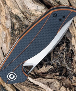 CIVIVI Knives CIVIVI Anthropos C903A, 3.25" D2 Satin Drop Point Blade, Orange G-10 Handle w/ Carbon Fiber Overlay Overlay -Buck Knives Sales c903a.3 43214.1628006295