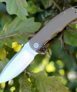 CIVIVI Knives CIVIVI Praxis C803B,3.75" 9Cr18MoV Satin Drop Point Blade, Tan G-10 Handles