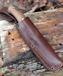 Joker BS9 Campero Bushcraft Knife CN112, 4.14" Mova 1.4116 SS. , Walnut Handle, Leather Sheath -Buck Knives Sales cn112 1 85553.1566586067