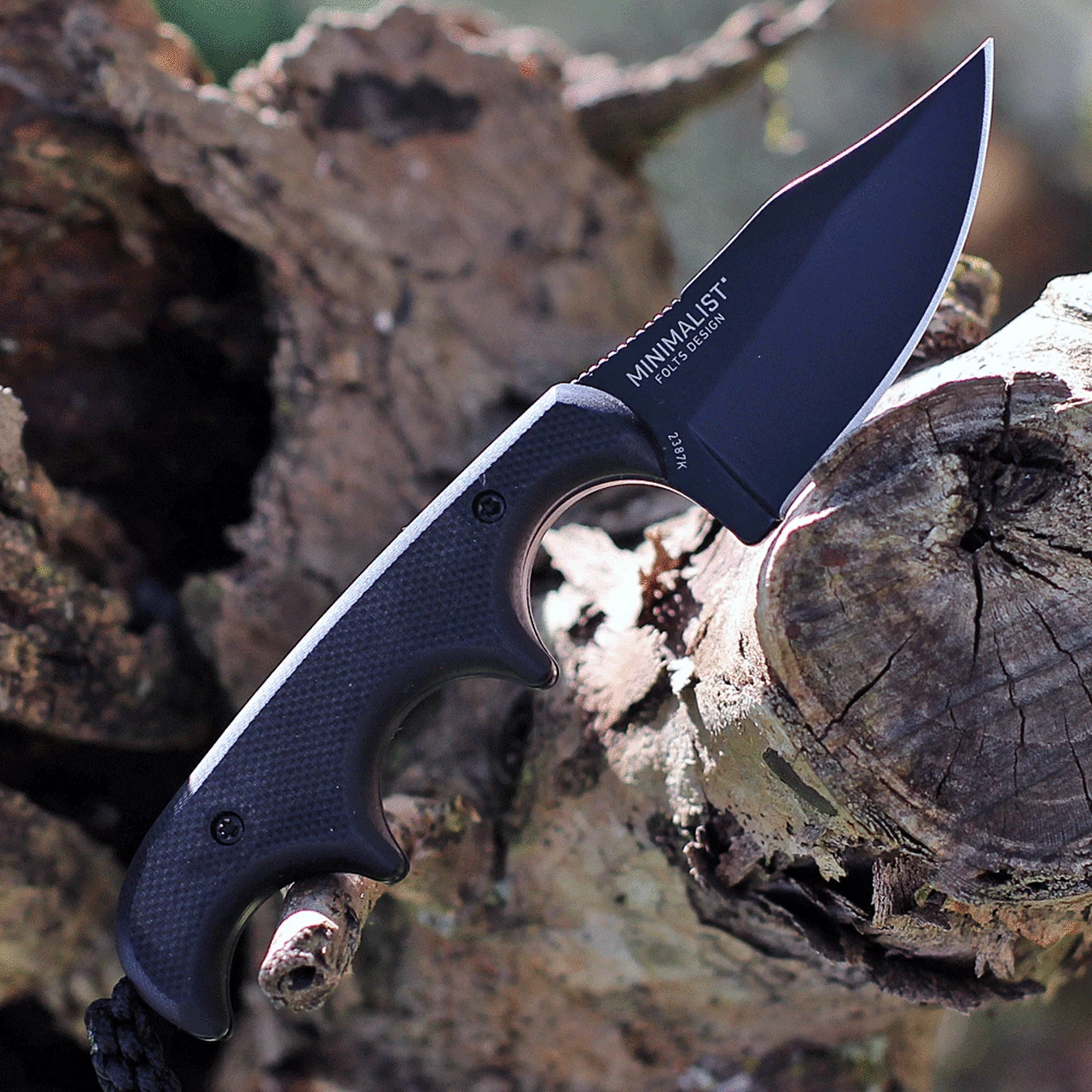 CRKT 2387 Folts Minimalist® Bowie Neck Knife, 2" 5Cr15MoV Plain Blade, Green Micarta Handle 3 CRKT 2387 Folts Minimalist® Bowie Neck Knife, 2" 5Cr15MoV Plain Blade, Green Micarta Handle - Image 3