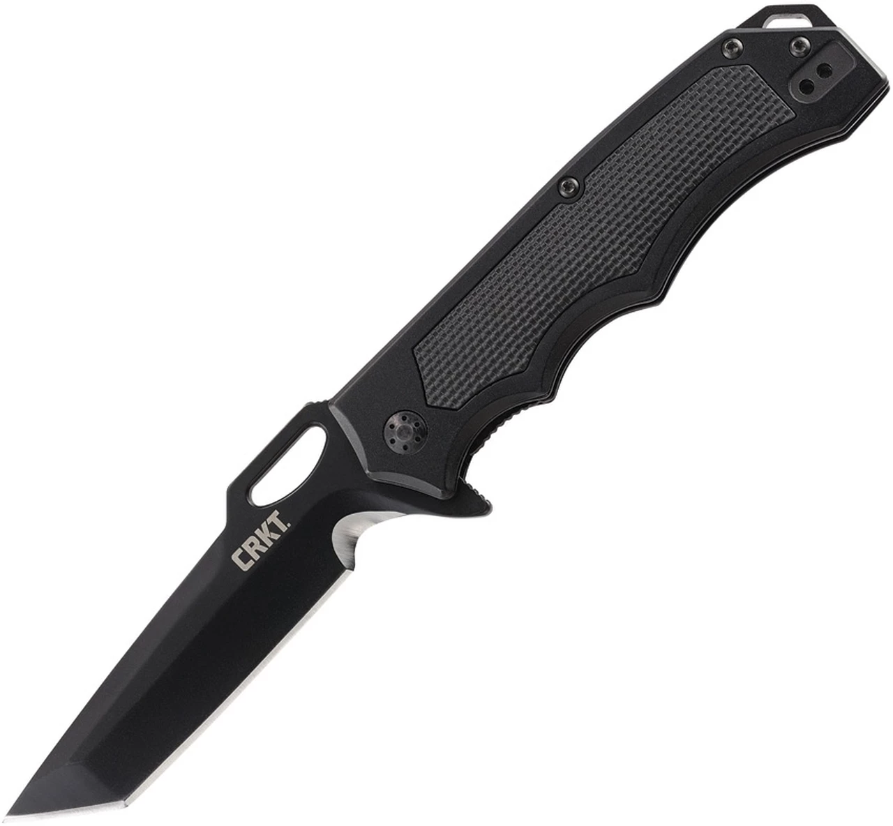 CRKT 7050 Septimo, 3.6" 8Cr13MoV Black Combo Blade, Aluminum Handles w/TPR Inserts 1 CRKT 7050 Septimo, 3.6" 8Cr13MoV Black Combo Blade, Aluminum Handles w/TPR Inserts
