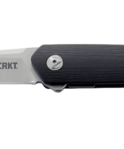 CRKT 7090 Cuatro, 3.2" 8Cr13MoV Plain Blade, Black G-10 Handle