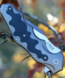 CRKT Ken Onion Motley Flipper K210CFXP, 3.875" Sleipner Plain Blade, Titanium Carbon Fiber Inlays Handle-Limited to 500 -Buck Knives Sales crktk210cfxp.3 57868.1566586134