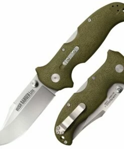 Cold Steel 21A Bush Ranger Lite, 3.5" 8Cr13MoV Plain Blade, OD Green GFN Handle