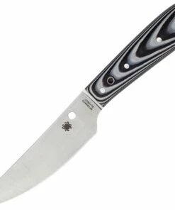 Spyderco Knives Spyderco FB46GP Bow River, 4.4" 8Cr13MoV Plain Trailing Point Blade, Black/Gray G-10 Handles