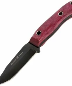 Flexcut Hawthorne Drifter, 3 5/8" 1095 Steel Blade, Purpleheart w/ Black G-10 Liner Handle