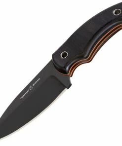 Flexcut Hawthorne Nomad, 4" 1095 Steel Blade, Black Canvas Micarta w/ Orange G-10 Liner Handle
