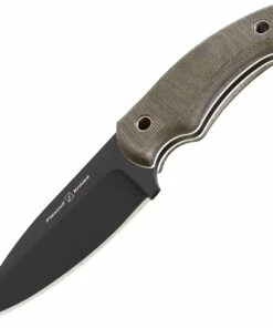 Flexcut Hawthorne Nomad, 4" 1095 Steel Blade, OD Green Canvas Micarta W/ White G-10 Liner Handle