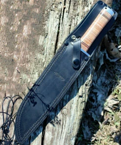 Fallkniven Thor Northern Light (10" Satin VG10) Stacked Leather - Leather Sheath NL1L -Buck Knives Sales fnl1l 92948.1566588470