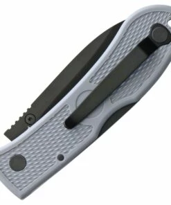 Ka-Bar Dozier Folding Hunter, Grey KA4062GY, 3" AUS 8A Stainless Steel Plain Blade, Grey Zytel Handle -Buck Knives Sales folding hunter lockback grey2 37828.1581007513