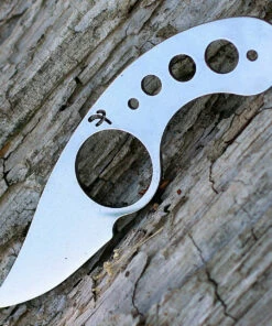 Fred Perrin La Griffe Neck Knife,12C27 Stainless Steel, Plain Edge, Kydex Sheath