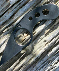 Fred Perrin FRDGN La Griffe Neck Knife, 1.5" 440C Plain Blade, Stainless Handle