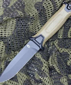 Gerber 30001058 Strongarm, 4.8" 420HC Plain Blade, Coyote Tan GFN Handle