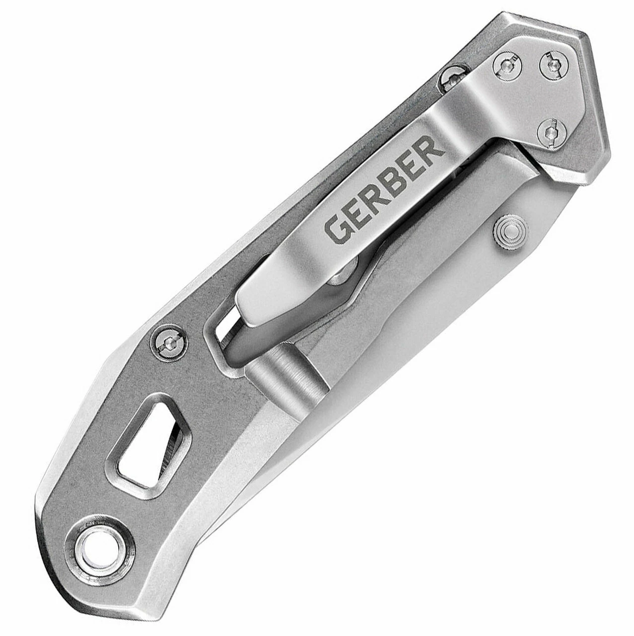 Gerber 30-001346 Airlift Folding Knife, 2.8 in. 5Cr13 Blade, SS Handle 2 Gerber 30-001346 Airlift Folding Knife, 2.8 in. 5Cr13 Blade, SS Handle - Image 2