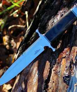 Gil Hibben Hibben Old West Boot Knife - Pakkawood (6.5" 7Cr13 SS) Blk Leather SheathGH5047